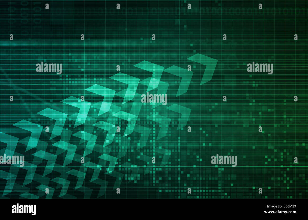 Digital Security-Branche durch die Online-Daten-Kunst Stockfoto