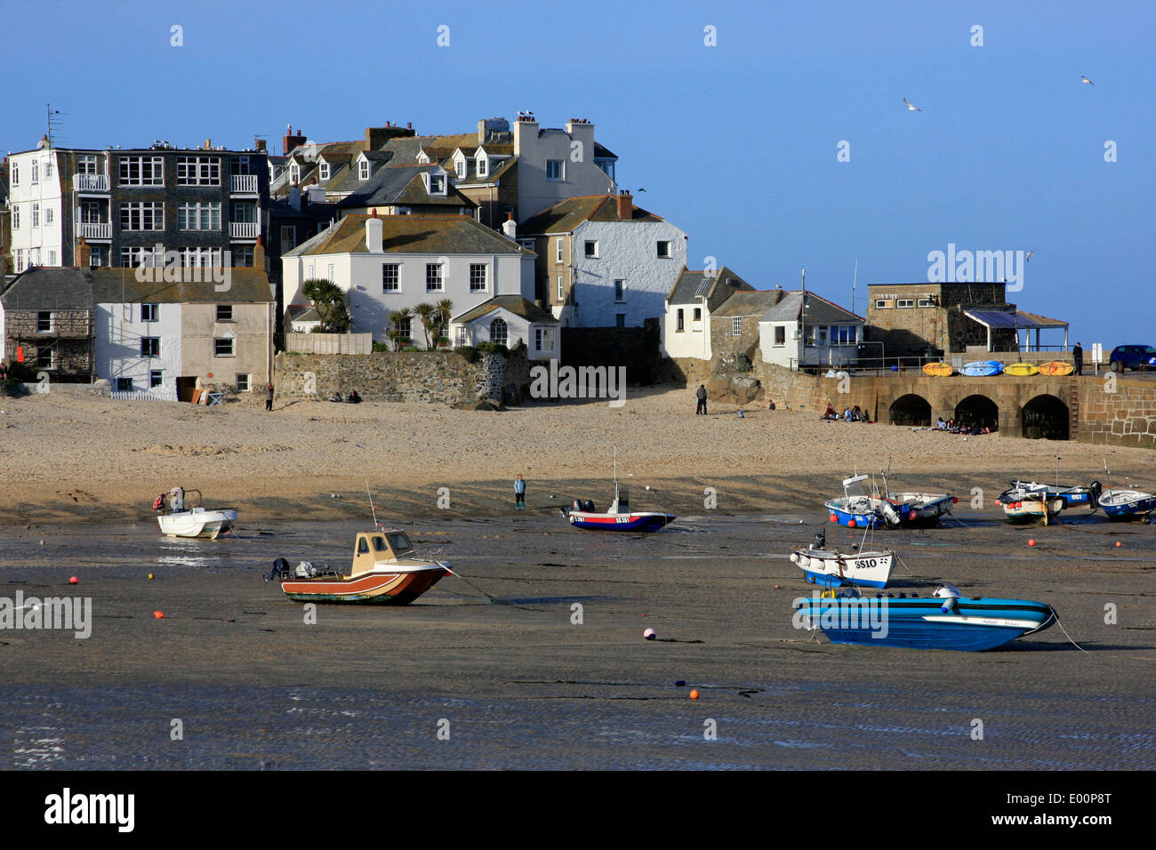 St Ives Hafen in Cornwall Stockfoto