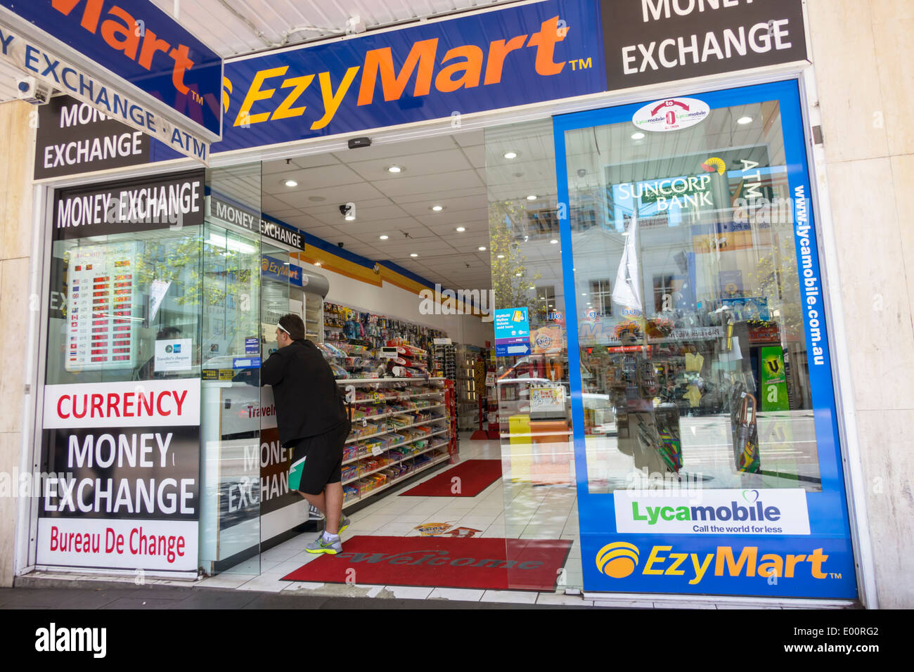 Sydney Australia, Haymarket, EzyMart, 24-Stunden-Geschäft, Vorderseite, Eingang, AU140308216 Stockfoto