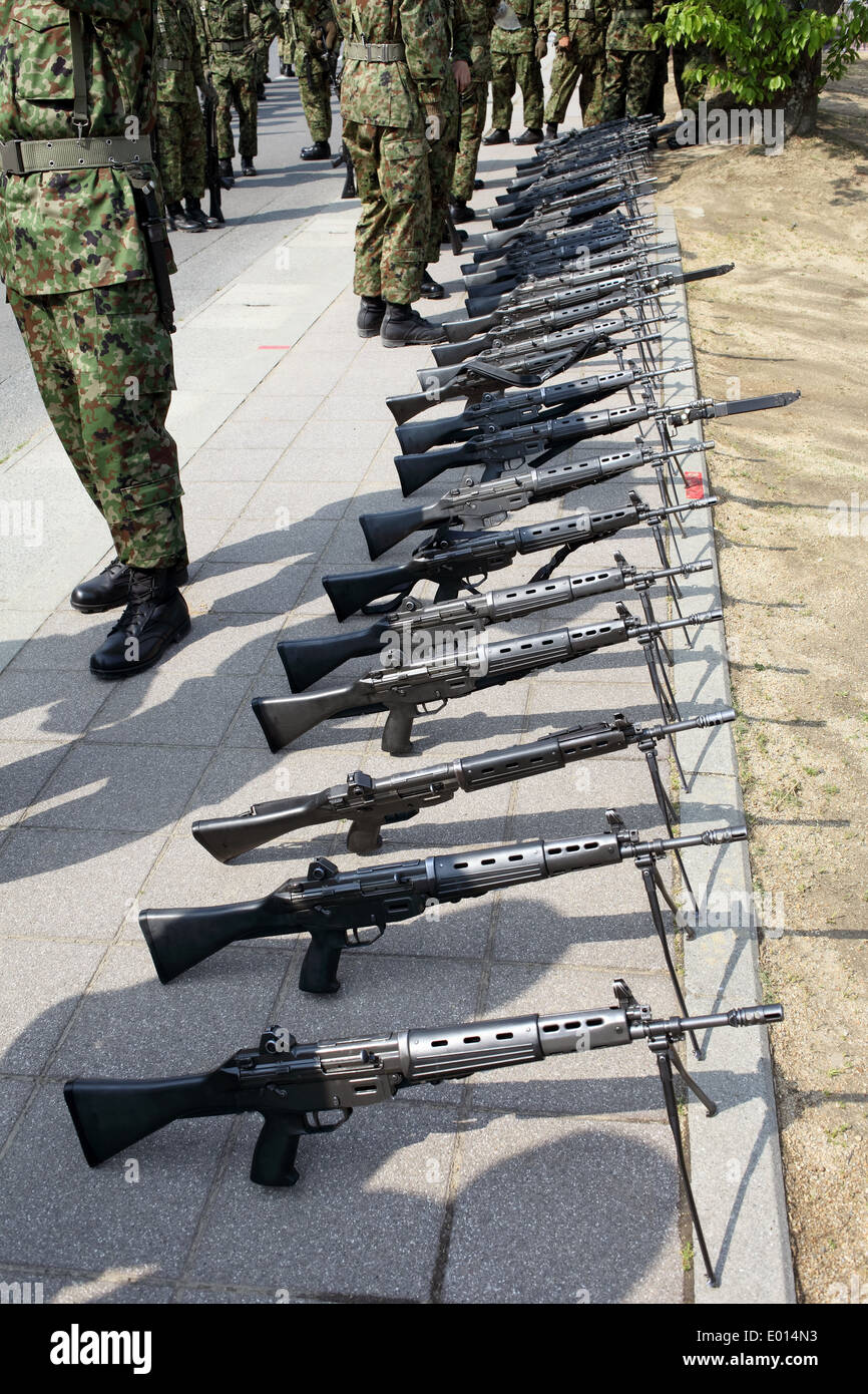Japanische militärische Waffe Stockfoto