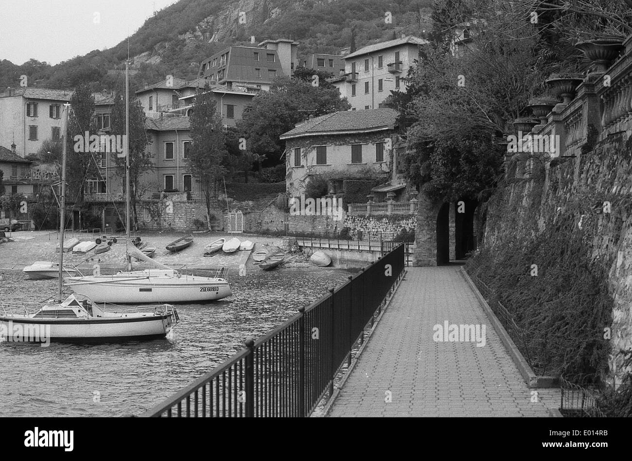 Varenna am Comer See, Italien, 1990 Stockfoto