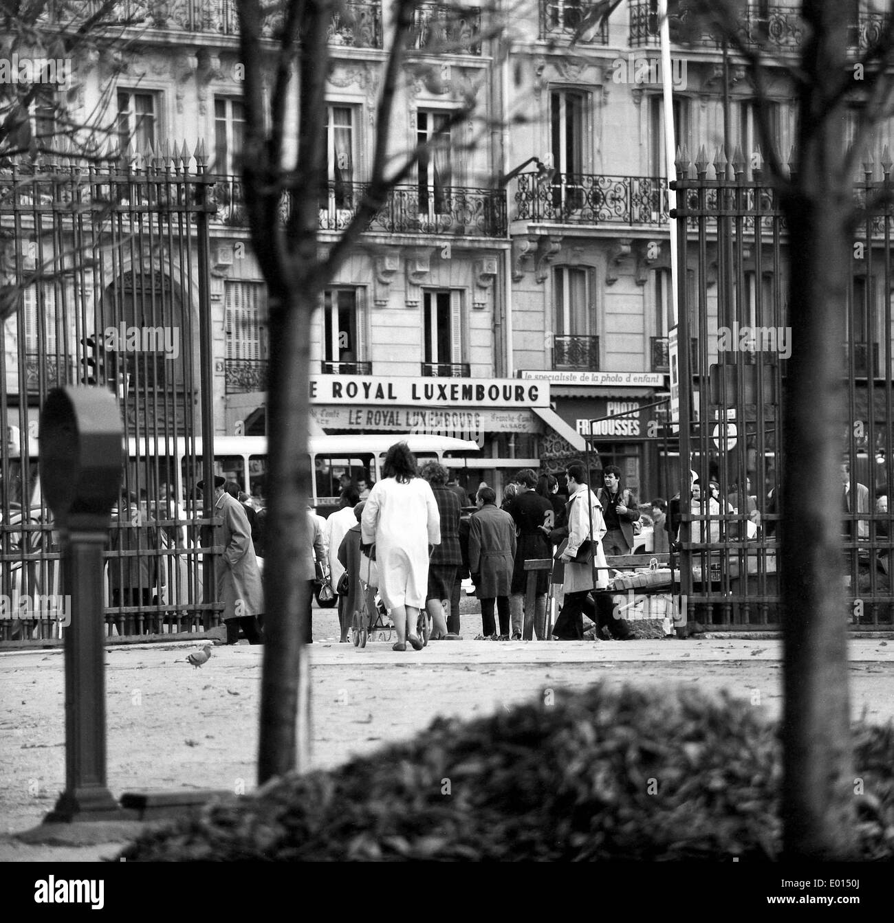 Hotel Le Royal Louxembourg am Jardin du Luxembourg in Paris, 1967 Stockfoto