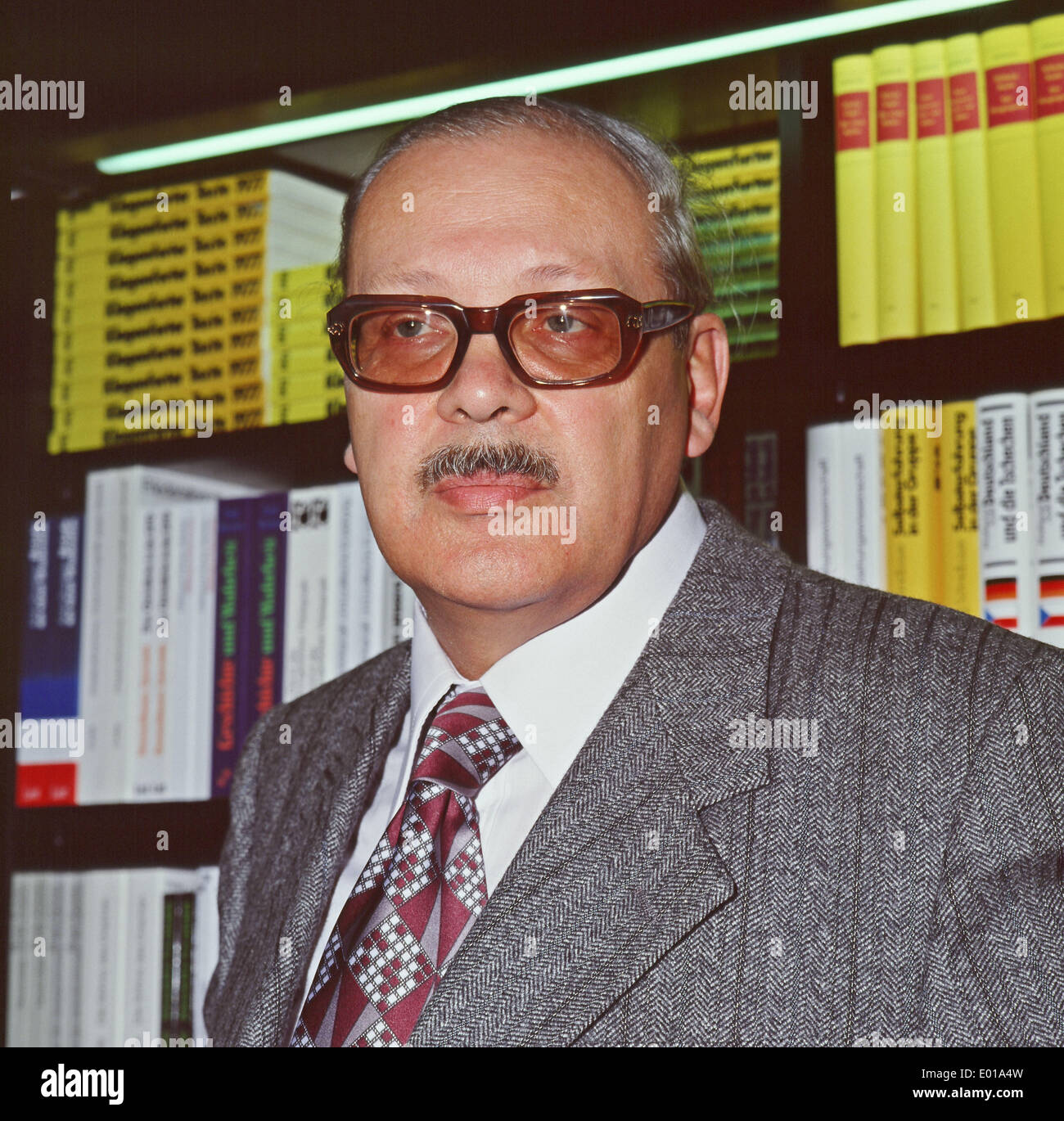 Hermann Schreiber, 1977 Stockfotografie Alamy