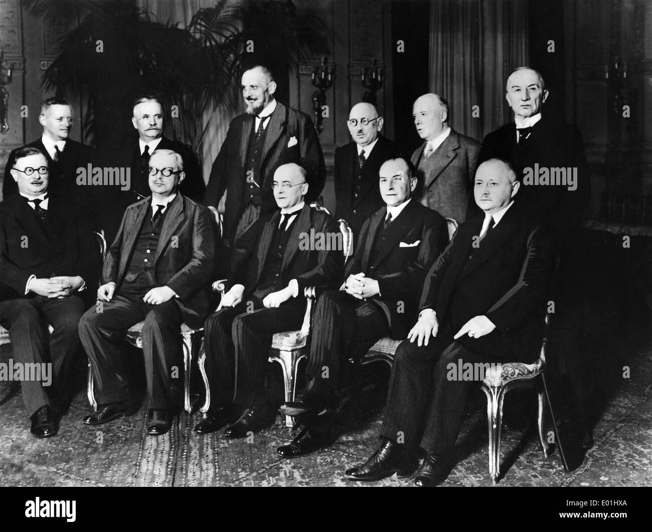 Die ersten Bruening Kabinett, 1930 Stockfoto