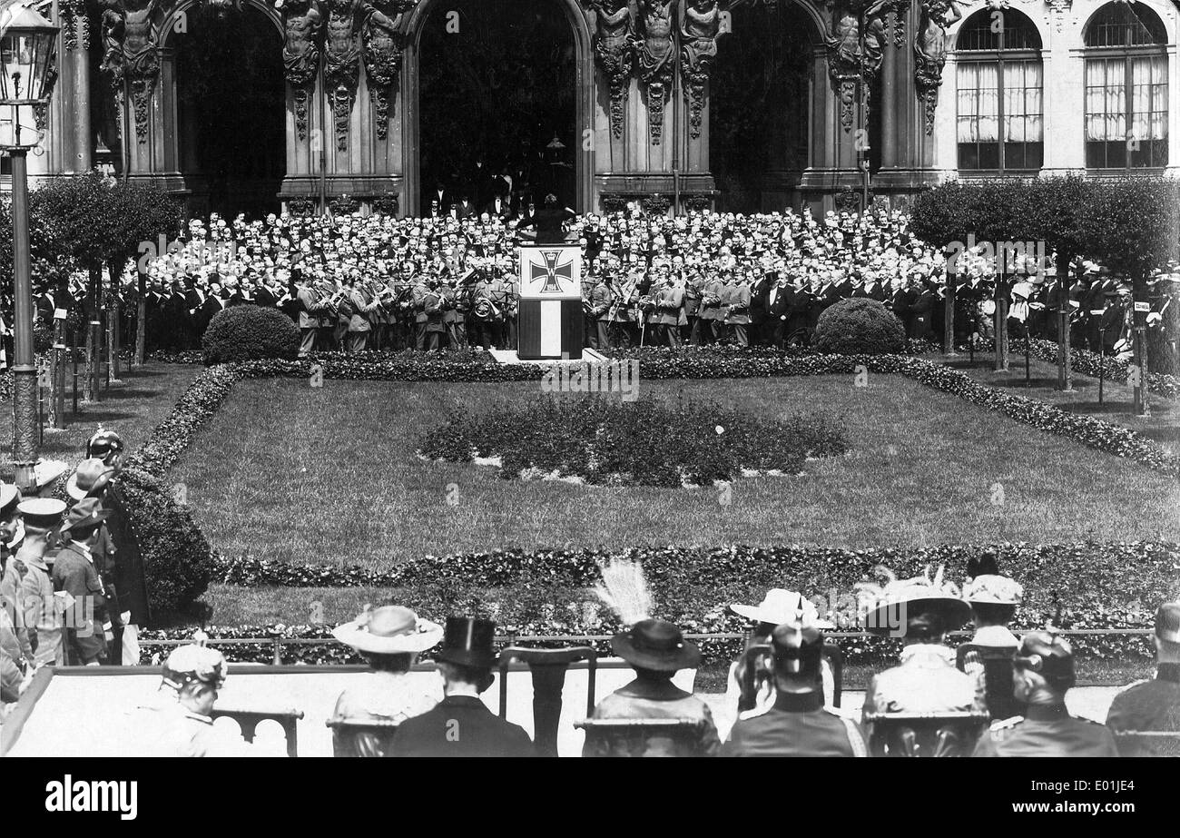 Patriotische Konzert in Dresden, 1914 Stockfoto