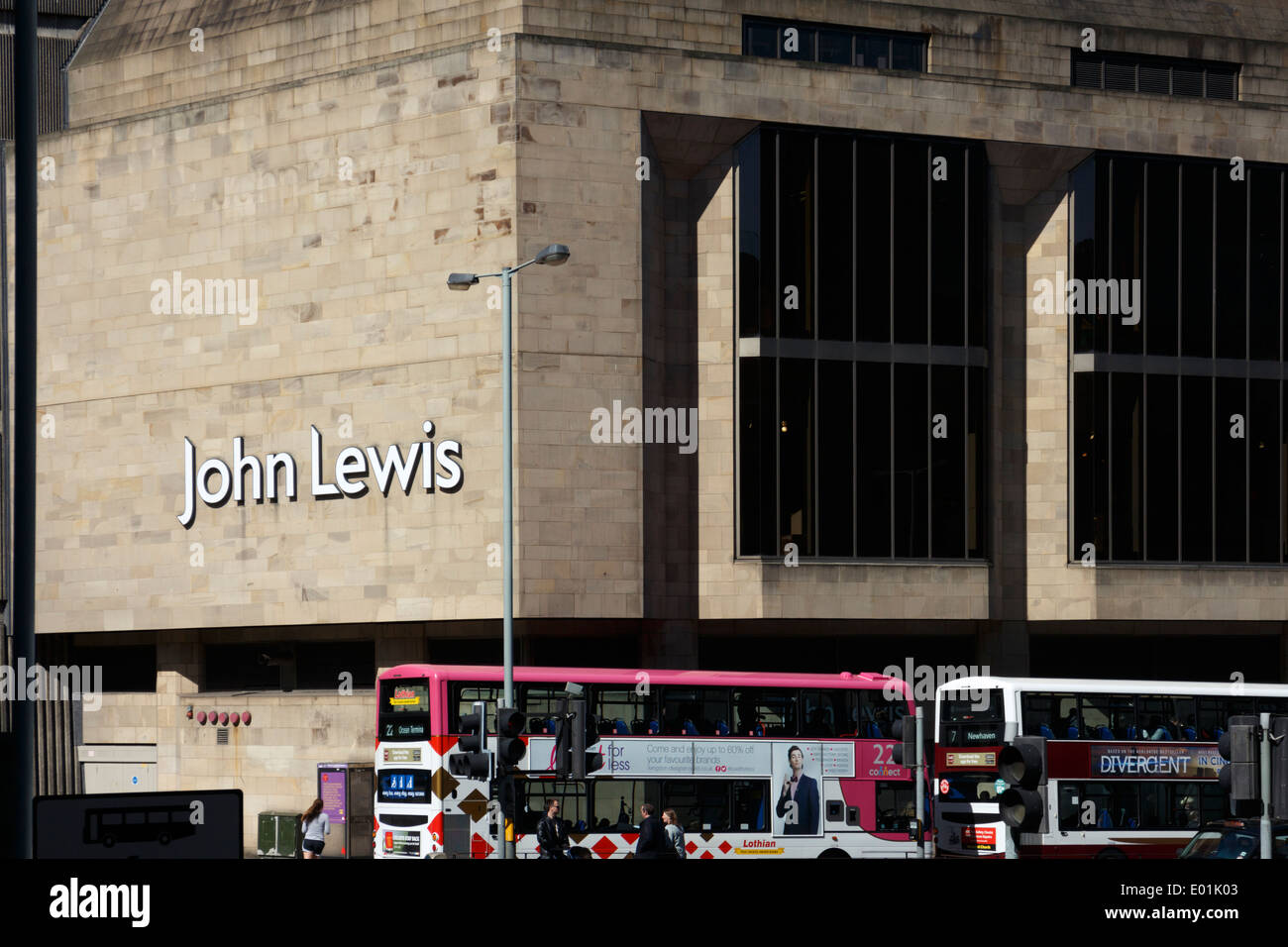 Exterieur der John Lewis-Kaufhaus am Einkaufszentrum St. James, Edinburgh. Stockfoto