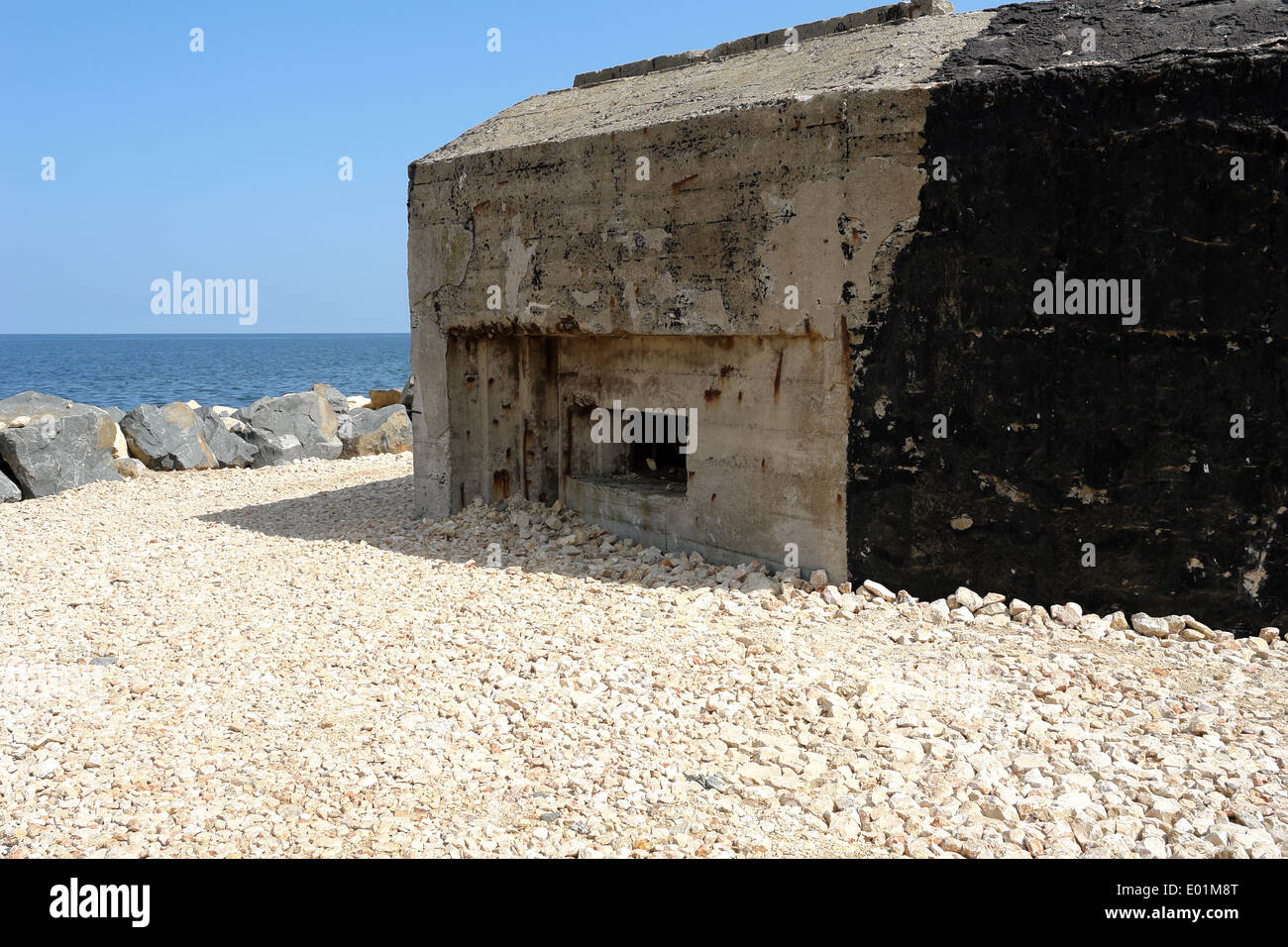 Die alte Festung in rumänischen des Schwarzen Meeres Resorts Eforie Sud. Stockfoto