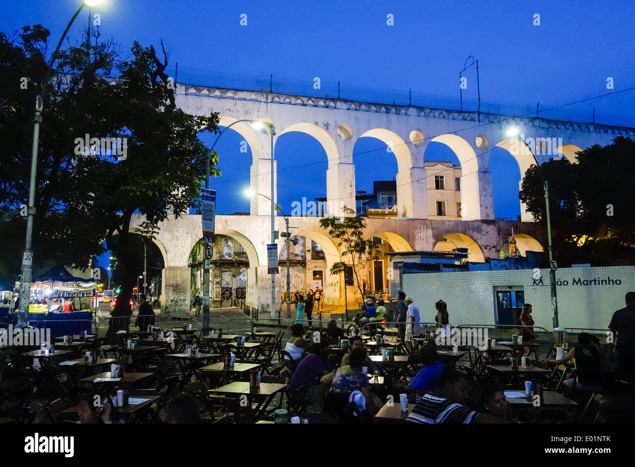 Rio De Janeiro, Centro, Arcos da Lapa, Brasilien Stockfoto