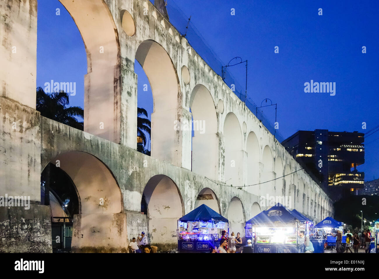 Rio De Janeiro, Centro, Arcos da Lapa, Brasilien Stockfoto