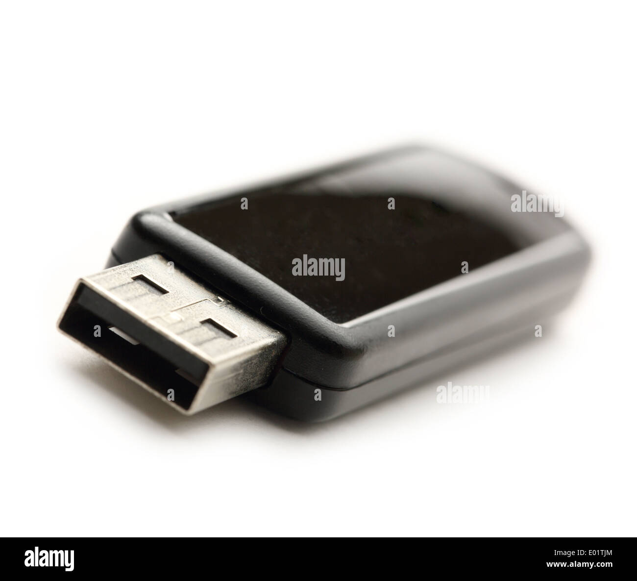 USB-Flash-Laufwerk auf dem weißen Hintergrund Stockfoto
