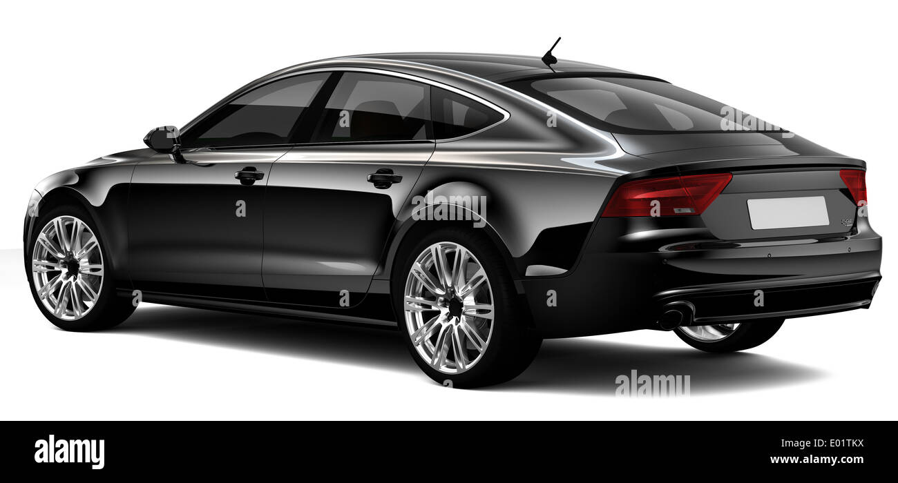 Schwarze Luxus-Auto Stockfoto