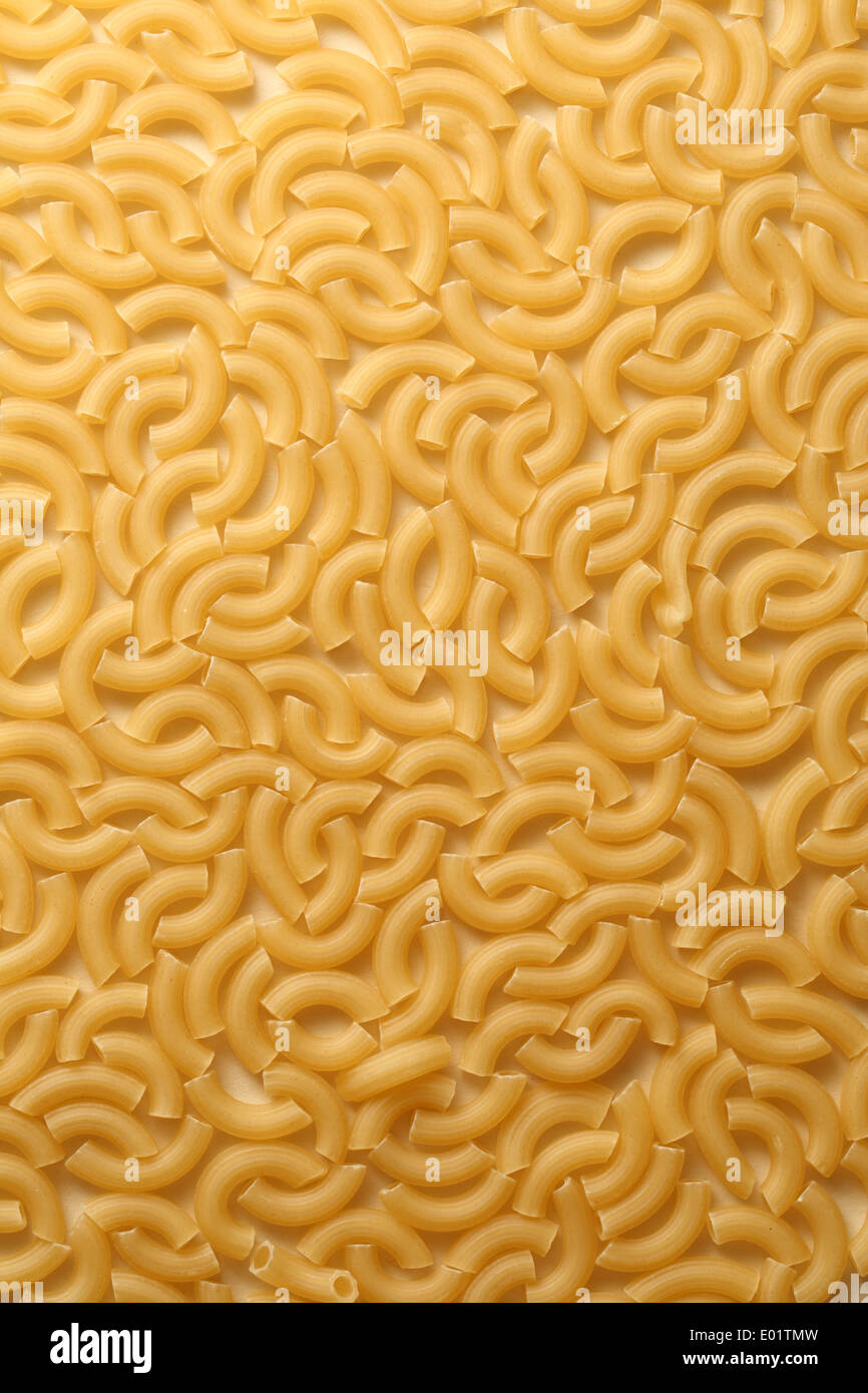 Geriffelte Nudeln Röhren Hintergrund Stockfoto