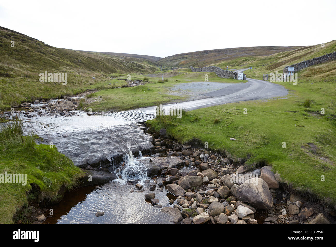 Ford überqueren Yorkshire Dales Stockfoto