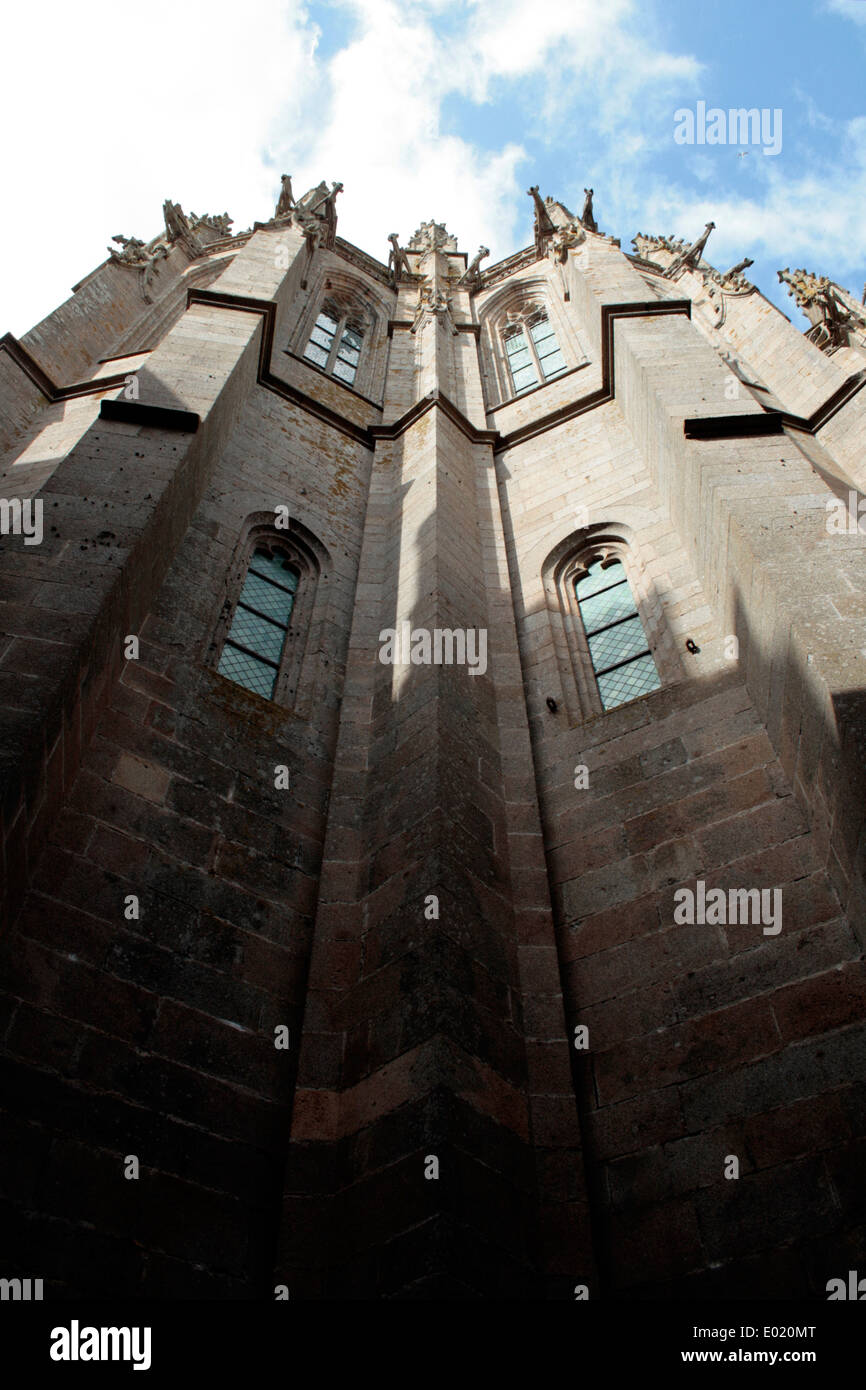 Die Abtei Le Mont Saint Michel. Foto von Kim Craig. Stockfoto