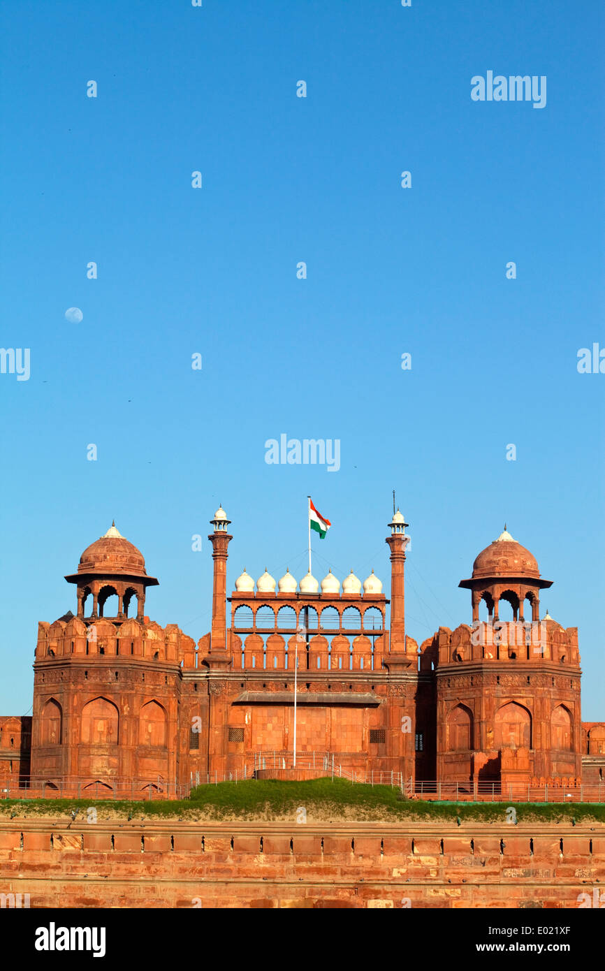 Das Rote Fort, Lal Qila, Alt-Delhi, Indien, Stockfoto