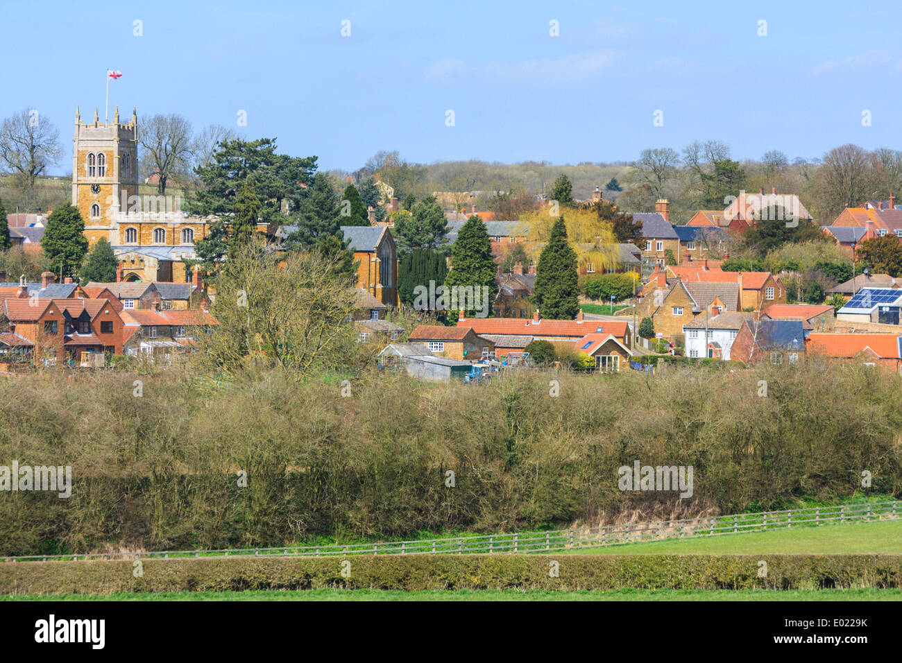 Scalford Dorf Melton Mowbray Leicestershire Suche von Süden bis Norden Stockfoto