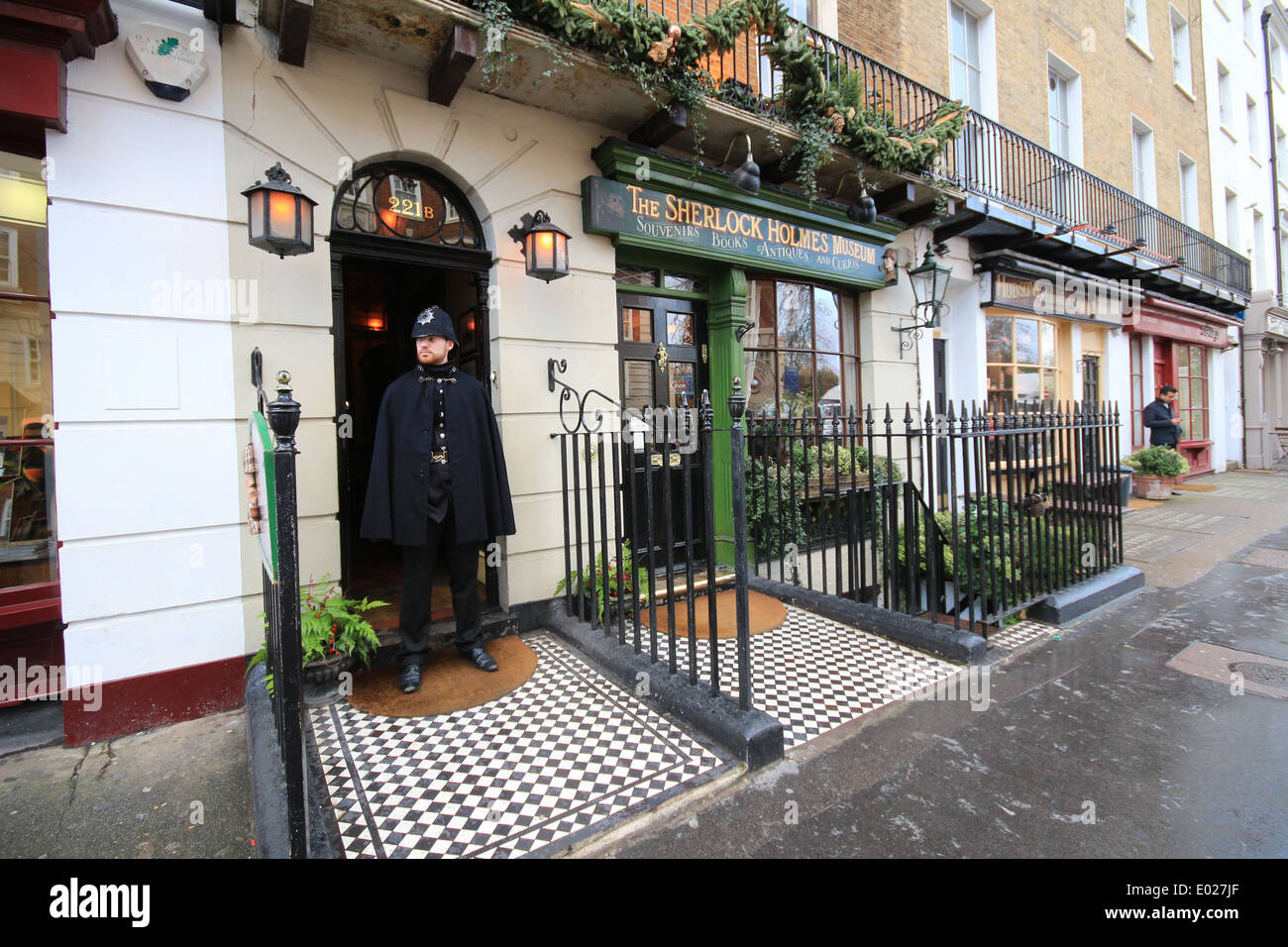 Das Sherlock Holmes Museum 221 b Baker Street London Stockfoto