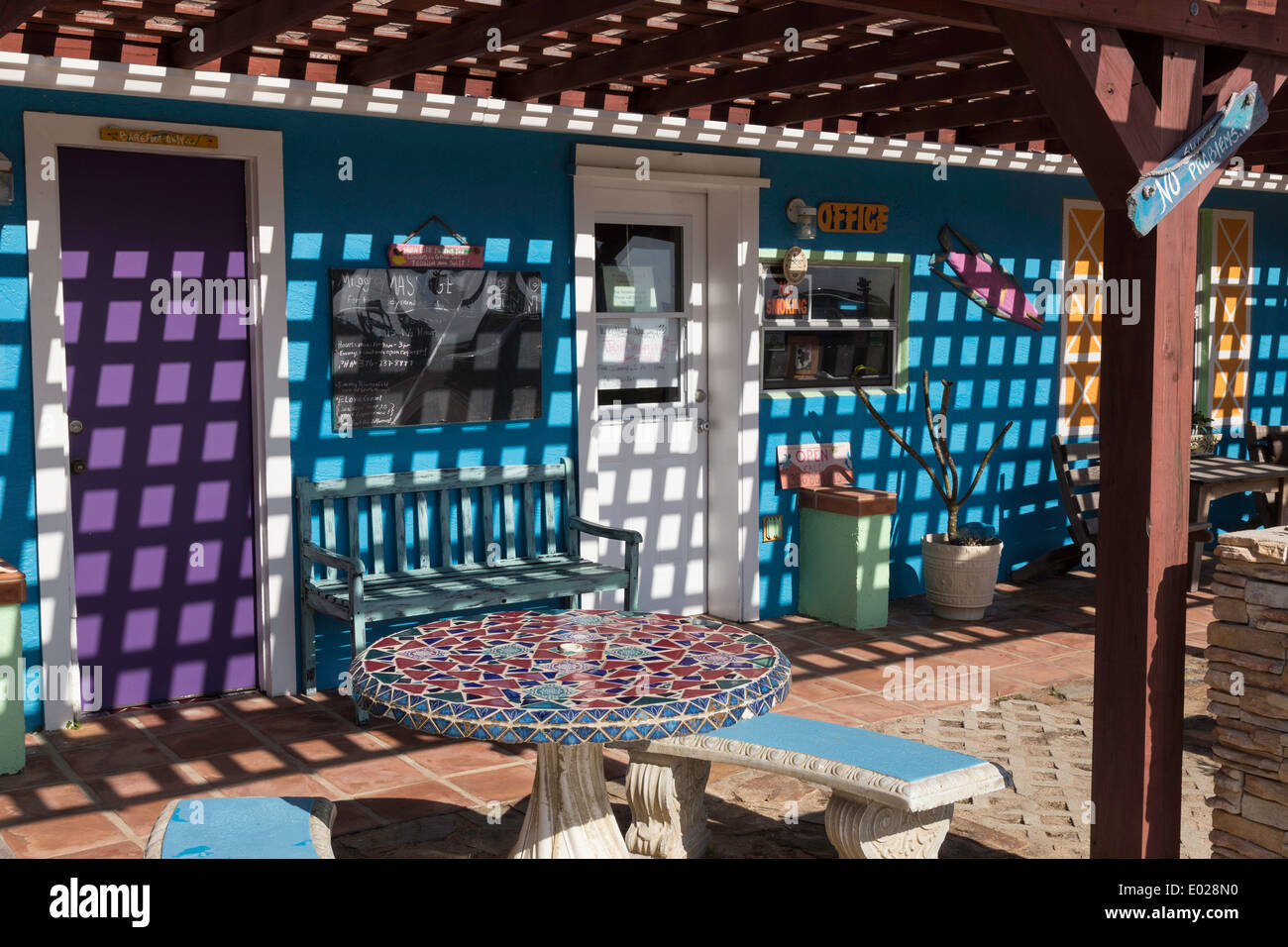 "Si Como kein Inn" in Flagler Beach, FL, USA Stockfoto