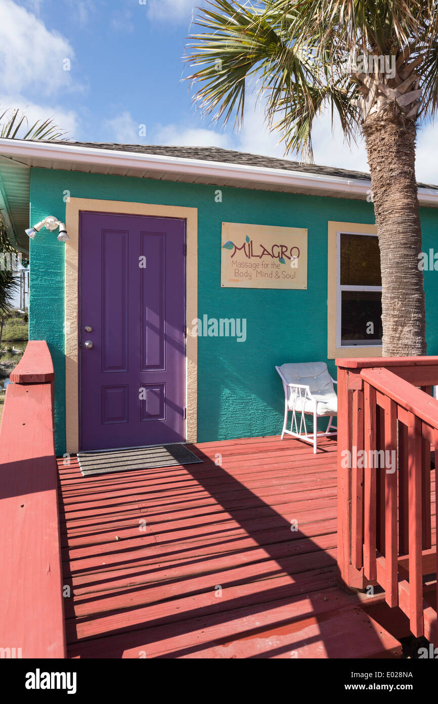 "Si Como kein Inn" in Flagler Beach, FL, USA Stockfoto