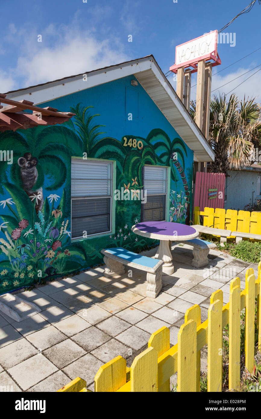 "Si Como kein Inn" in Flagler Beach, FL, USA Stockfoto