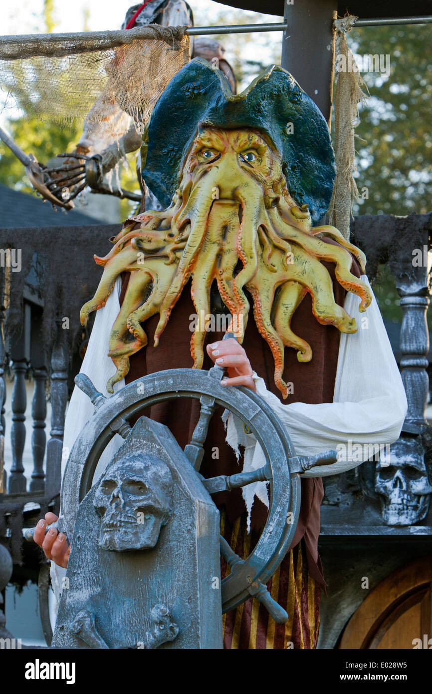 Davy Jones auf einem Schiff Stockfoto