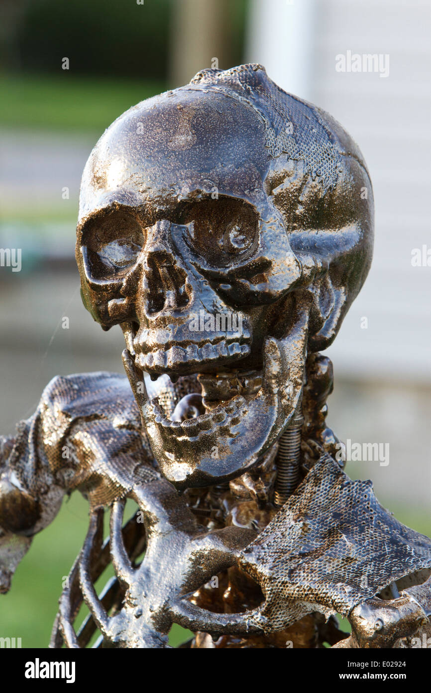 Skelett Kopf mit threating Ausdruck. Stockfoto