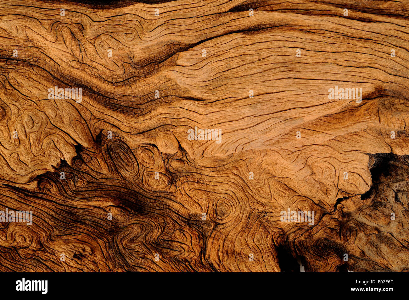 Holzplatte geknackt Stockfoto