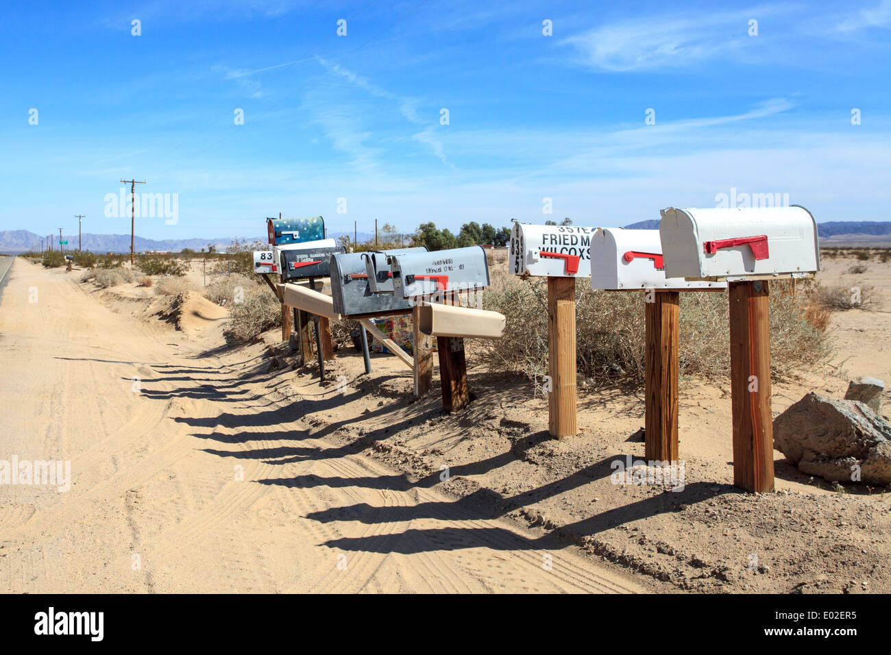 Die berühmte Route 66, California Stockfoto
