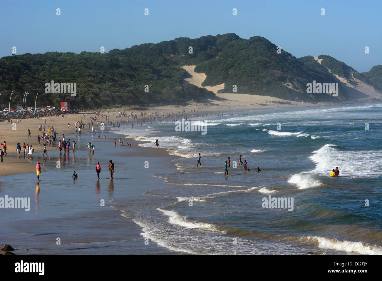 Am Strand von East London, Eastern Cape, Südafrika Stockfoto