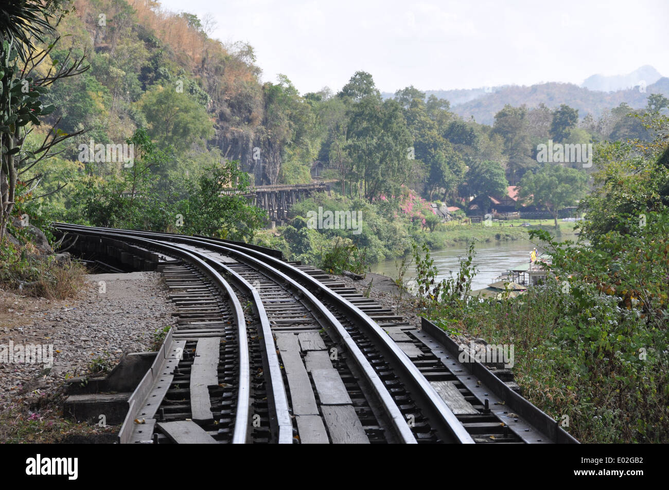 Thai-Burma-Bahn. Stockfoto