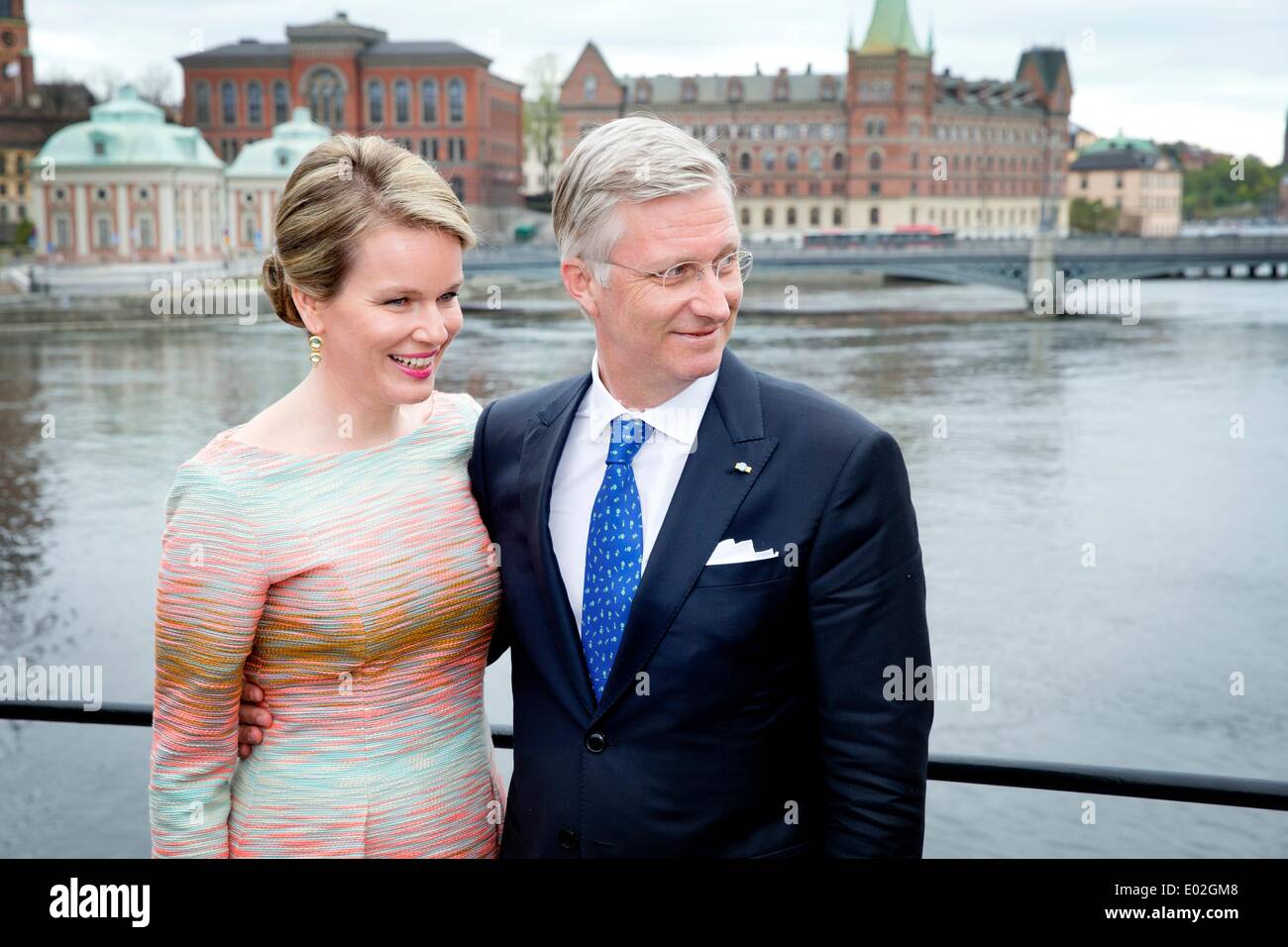 Stockholm, Schweden besuchen König Philippe (Filip) und Königin Mathilde von Belgien 29. April 2014. Der König und die Königin von Belgien Besuch der Sprecher des Parlaments und der Premierminister von Schweden 1 tagsüber besuchen. Foto: Patrick van Katwijk - NO WIRE SERVICE Stockfoto