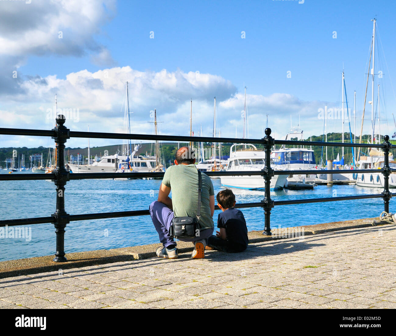 Vater und Sohn Stockfoto