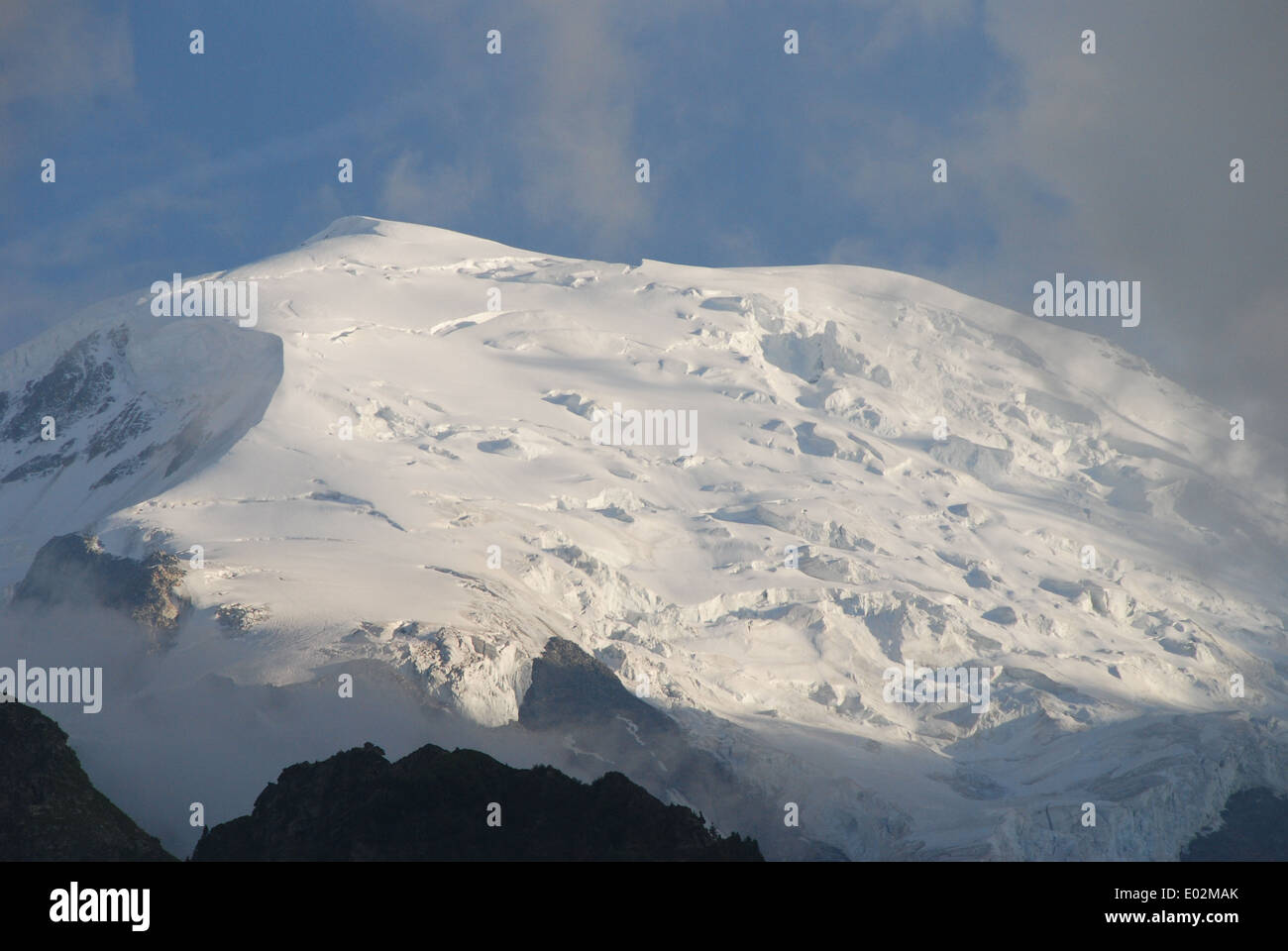 Dome du Gouter Mt. Blanc aus Chamonix Frankreich Stockfoto Dome du Gouter Mt. Blanc aus Chamonix Frankreich Stockfoto