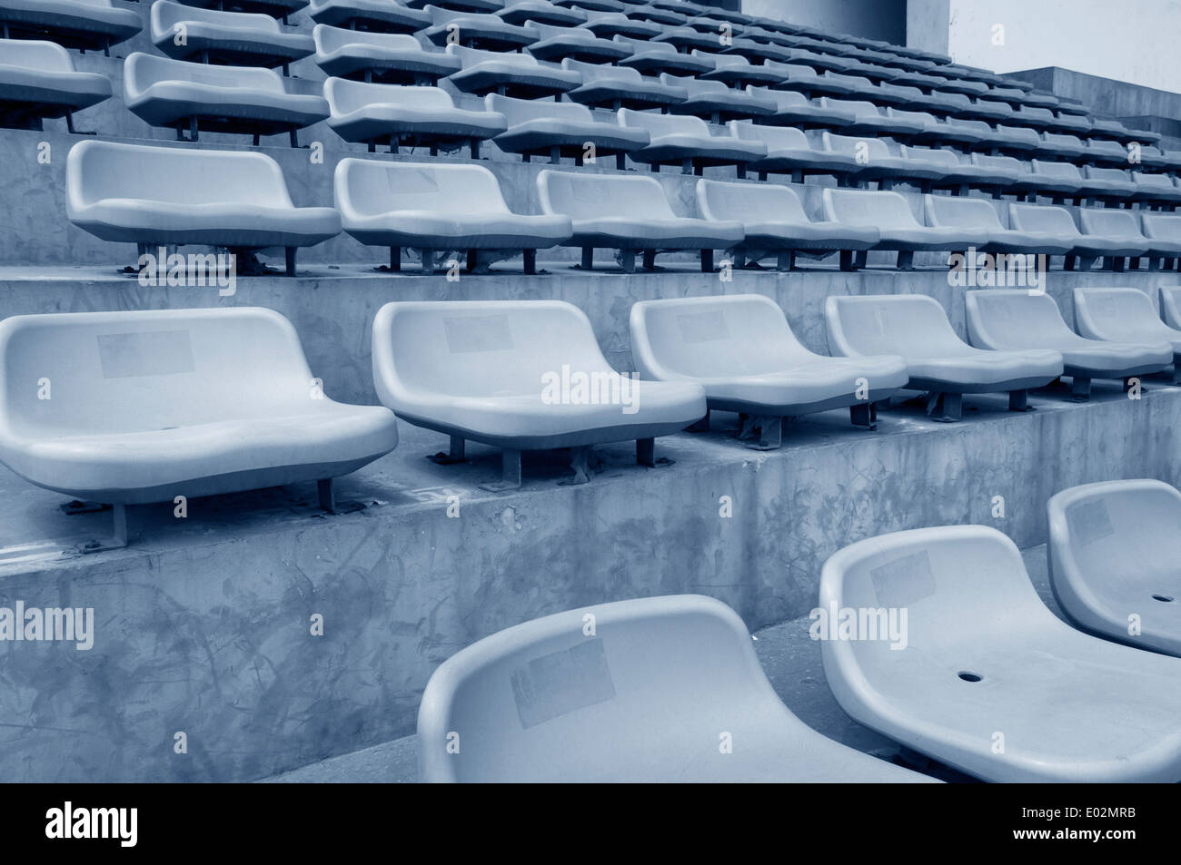 Stadionsitze Stockfoto