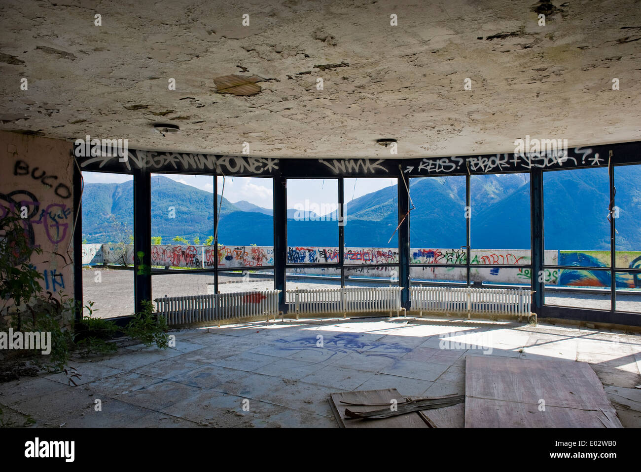 Schweiz, Tessin, Medoscio, ehemaligen sanatorium Stockfoto