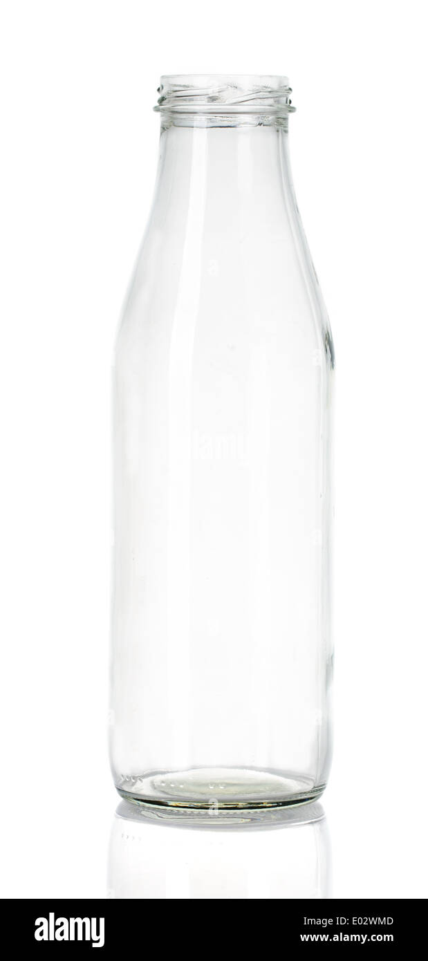 leere Milchflasche Stockfoto