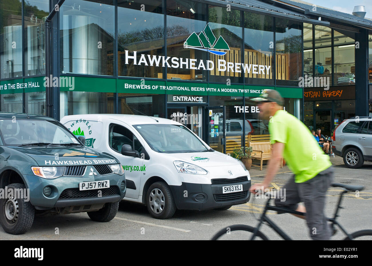 Hawkshead Brauerei im Dorf Staveley, South Lakeland, Nationalpark Lake District, Cumbria, England UK Stockfoto