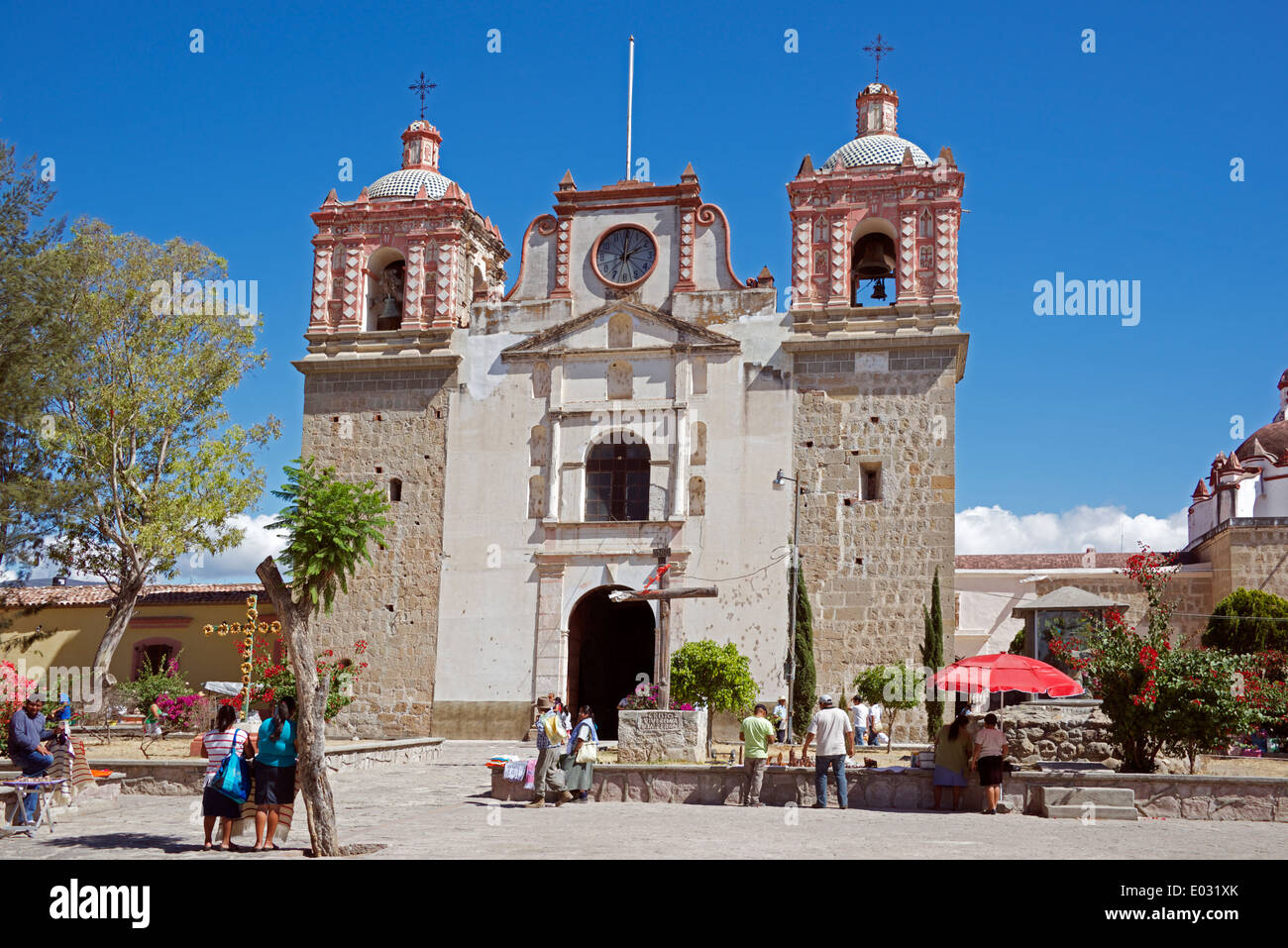 La Asuncion Kirche Tlacolula Oaxaca Staat Mexiko Stockfoto