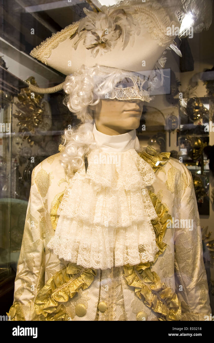 Karneval-Kostüm-Shop, Venedig Stockfoto
