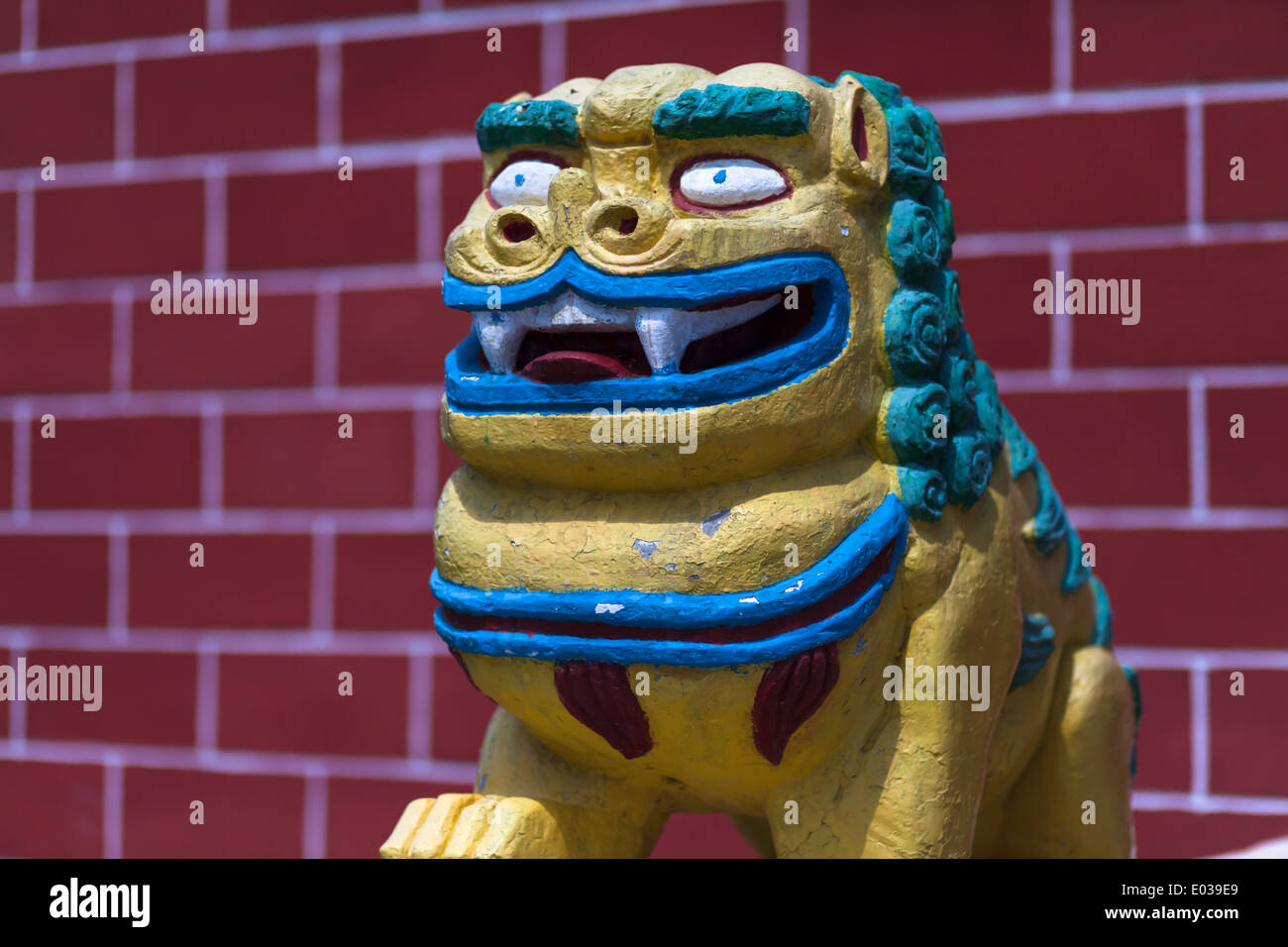 Skulptur im Ivolginskij Dazan, Werchnjaja Ivolga, Burjatien, Sibirien, Russland Stockfoto