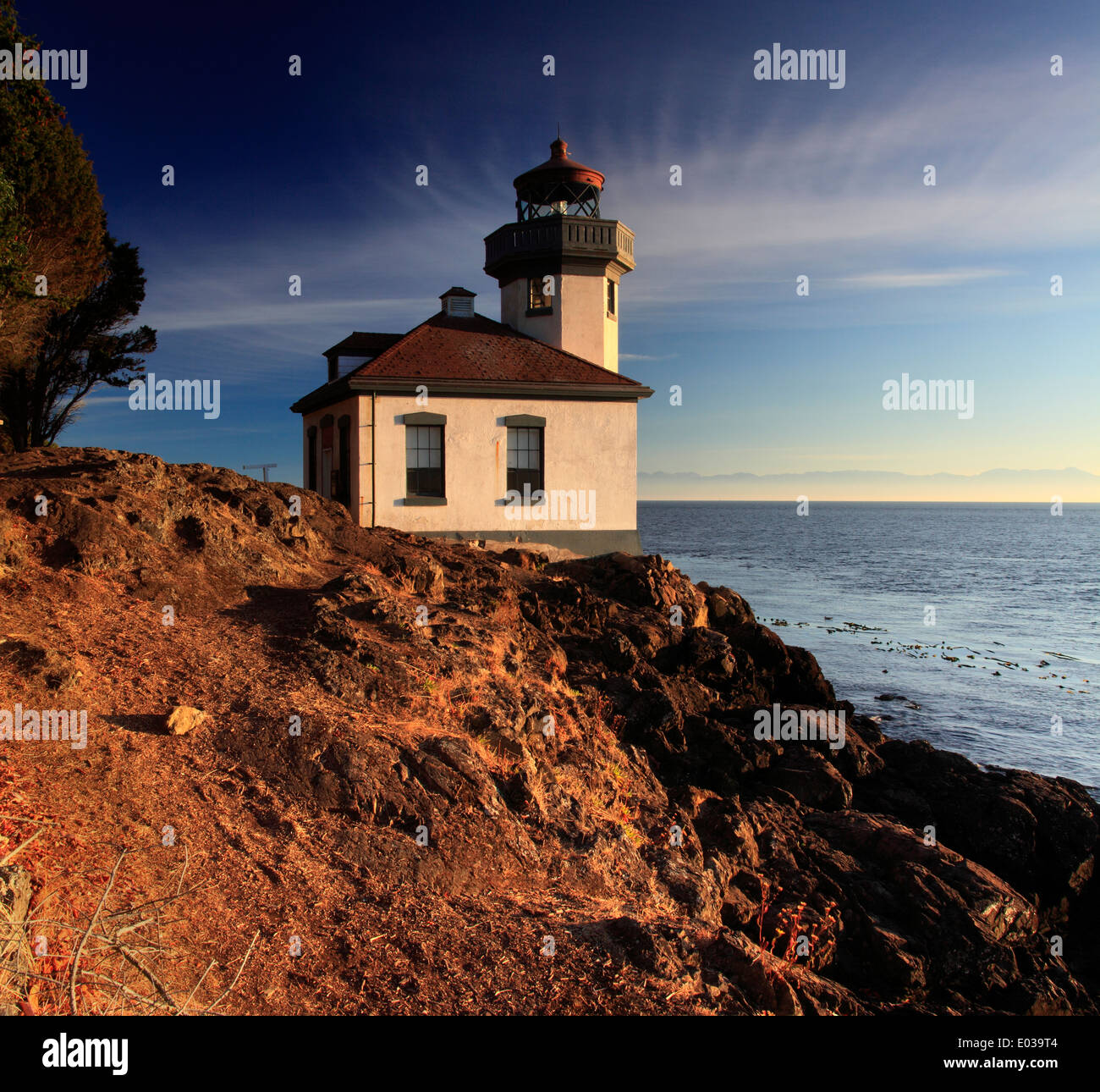 Kalkofen Leuchtturm, San Juan Island, wasthington State, USA Stockfoto