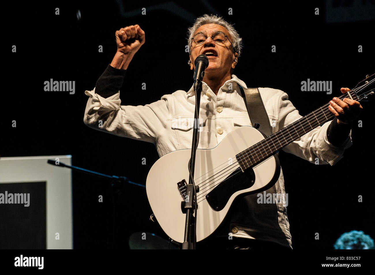 Turin, Italien. 30. April 2014. Torino Jazz Festival-Konzert von Caetano Veloso - Caetano Veloso Credit: wirklich einfach Star/Alamy Live-Nachrichten Stockfoto