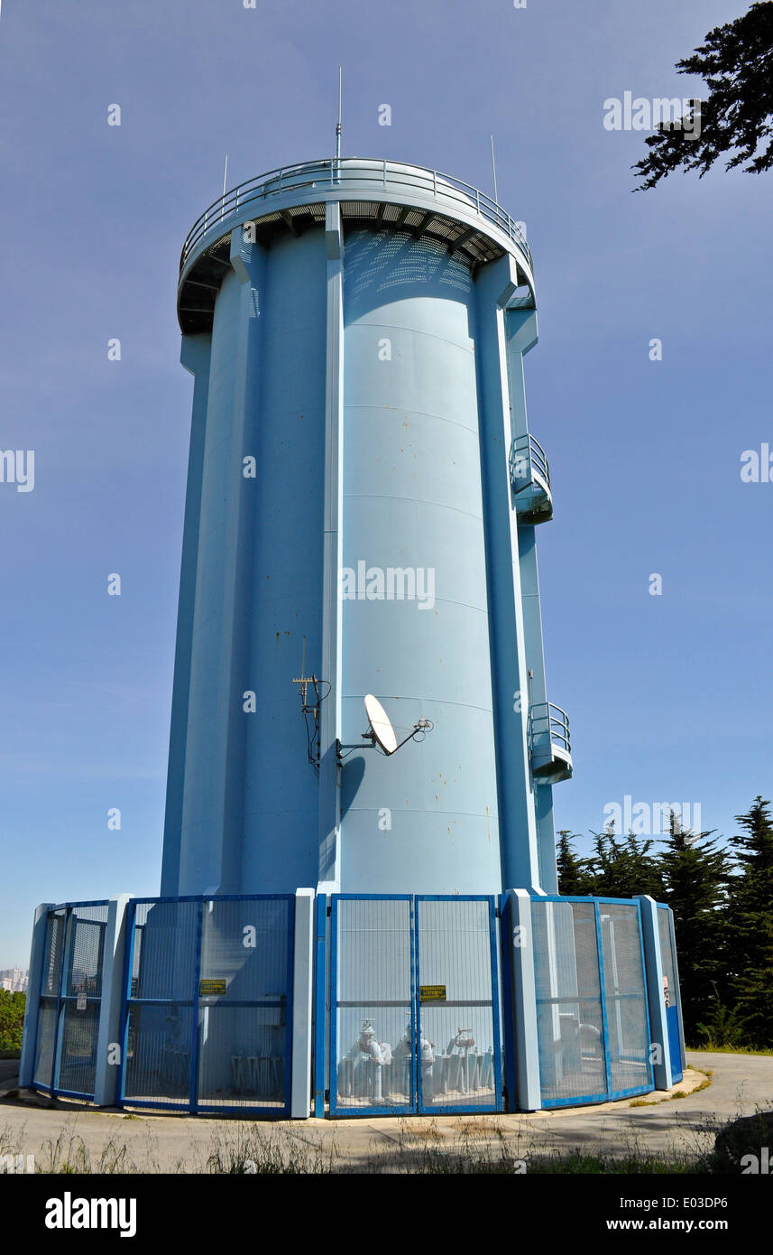 Wasserturm, McLaren Park, San Francisco, Kalifornien, USA Stockfoto