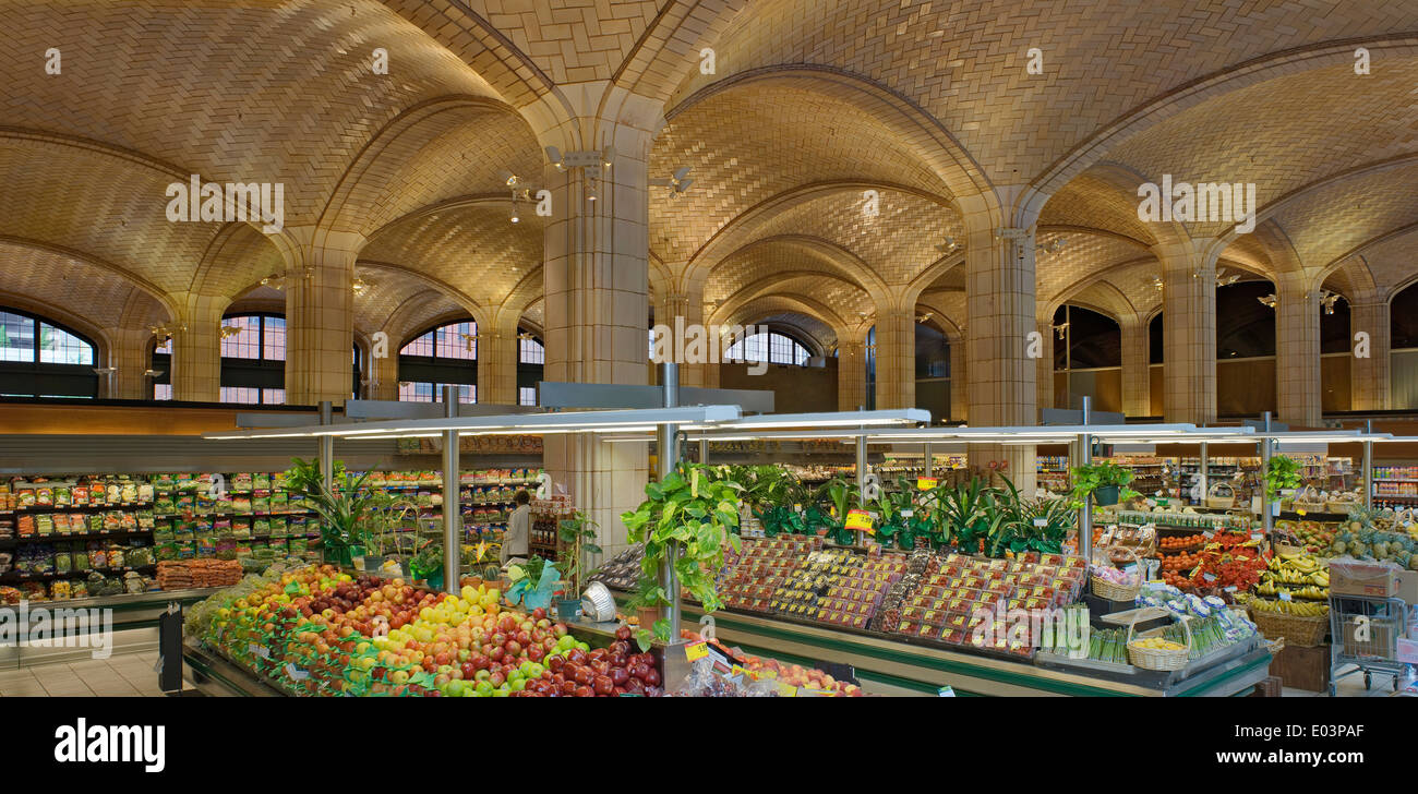 Queensboro Bridgemarket jetzt ein Lebensmittelgeschäft, New York, USA, Architekt Rafael Guastavino Stockfoto
