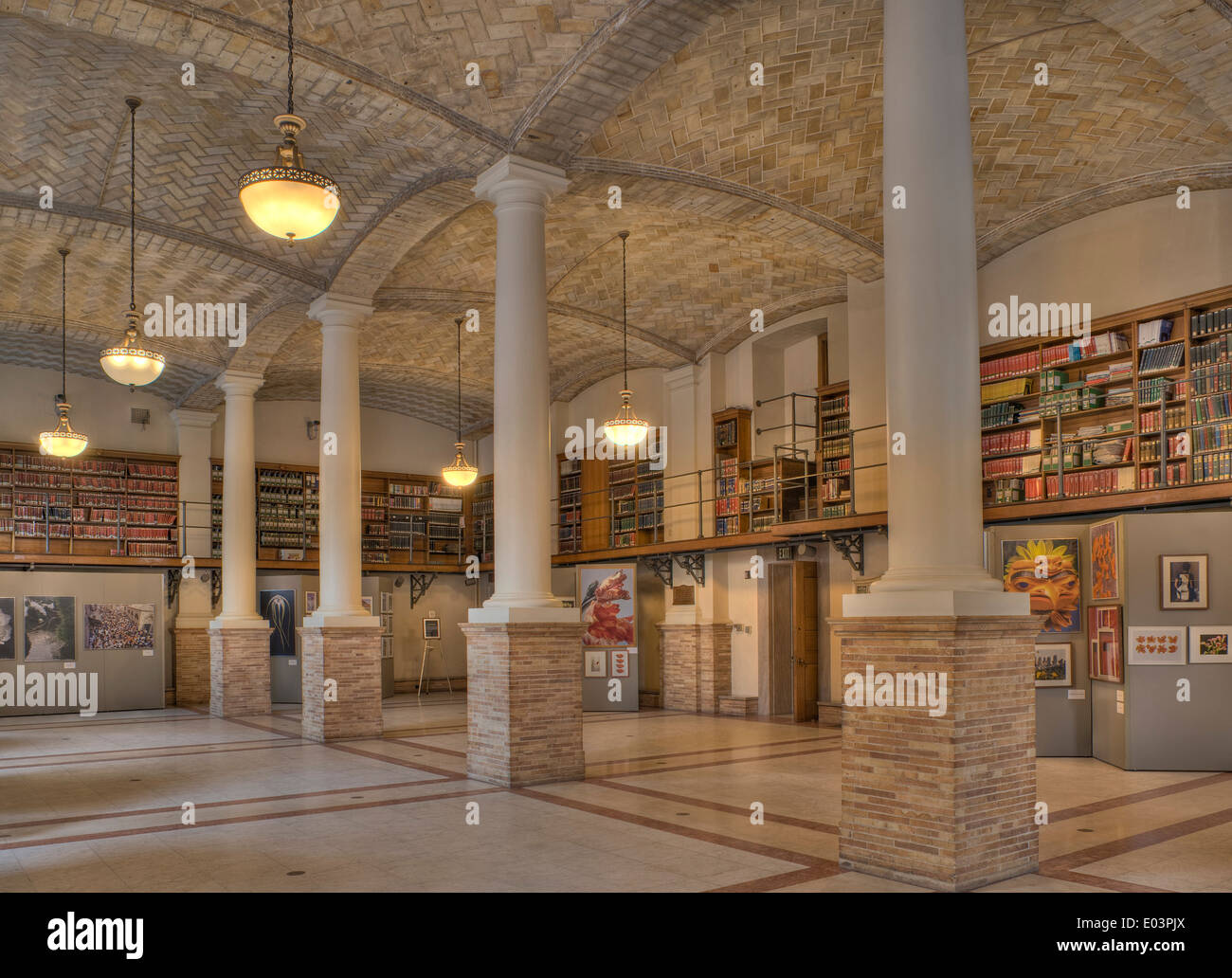 Der Katalog-Raum, Boston Public Library. Stockfoto