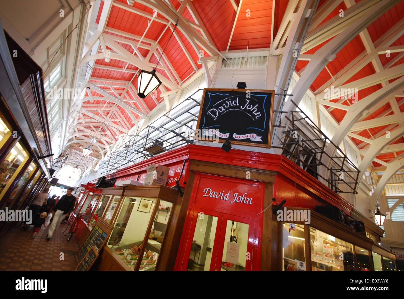 Markthalle, Oxford Vereinigtes Königreich Stockfoto