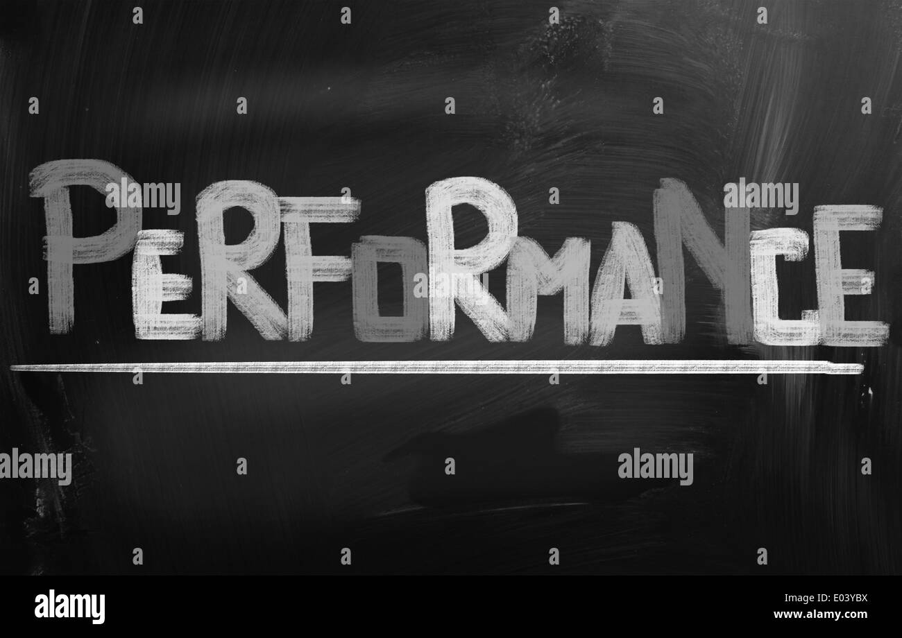 Performance-Konzept Stockfoto