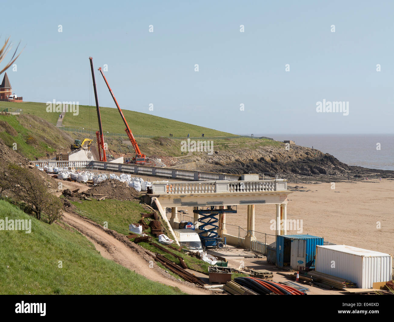Entwicklung eines neuen Amphitheaters auf Barry Insel - Whitmore Bay Beach und Nells Point Stockfoto