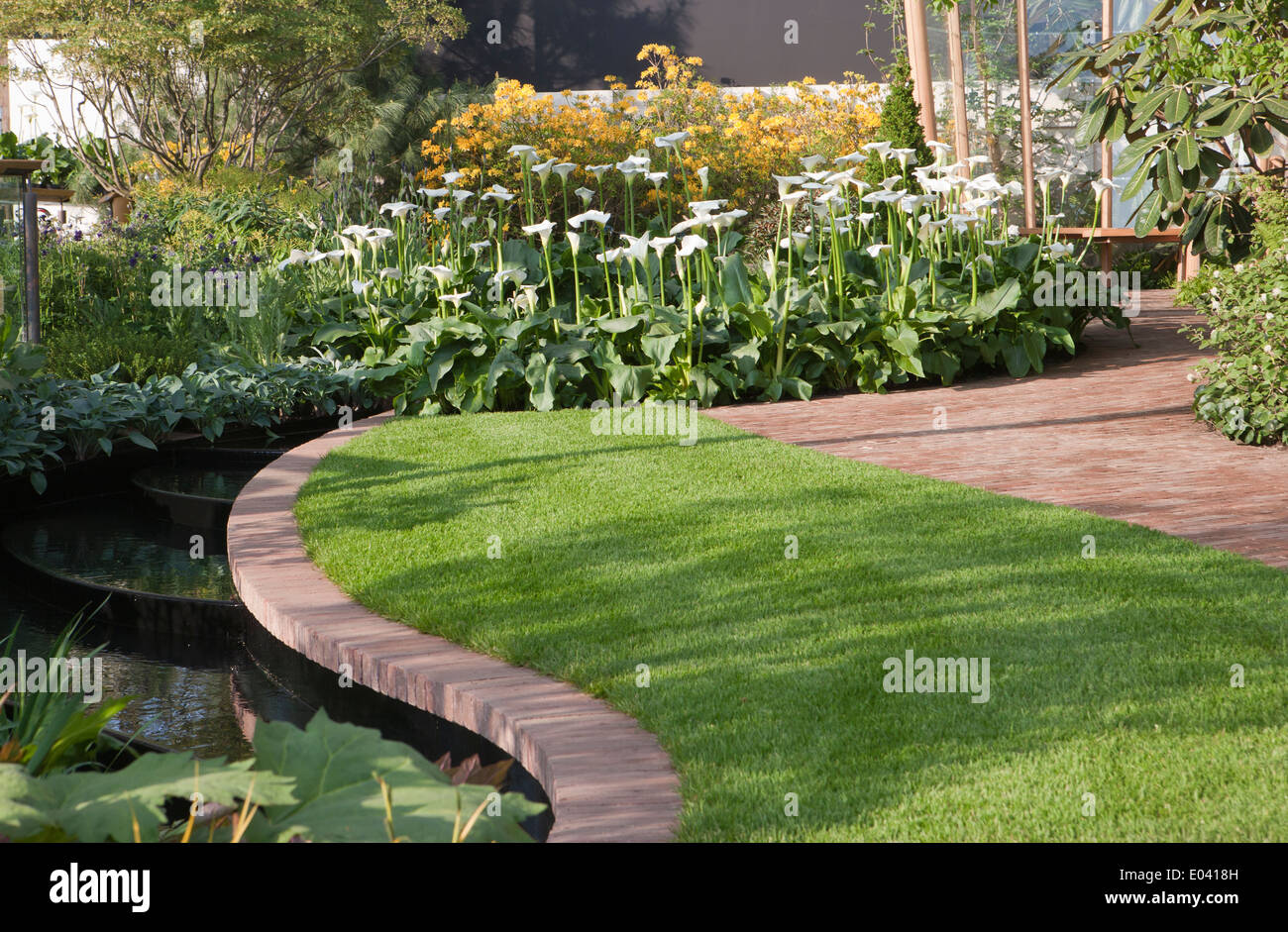 East Village Green Designer Balston Agius Sponsor Delancey RHS Chelsea Flower show 2013 Stockfoto