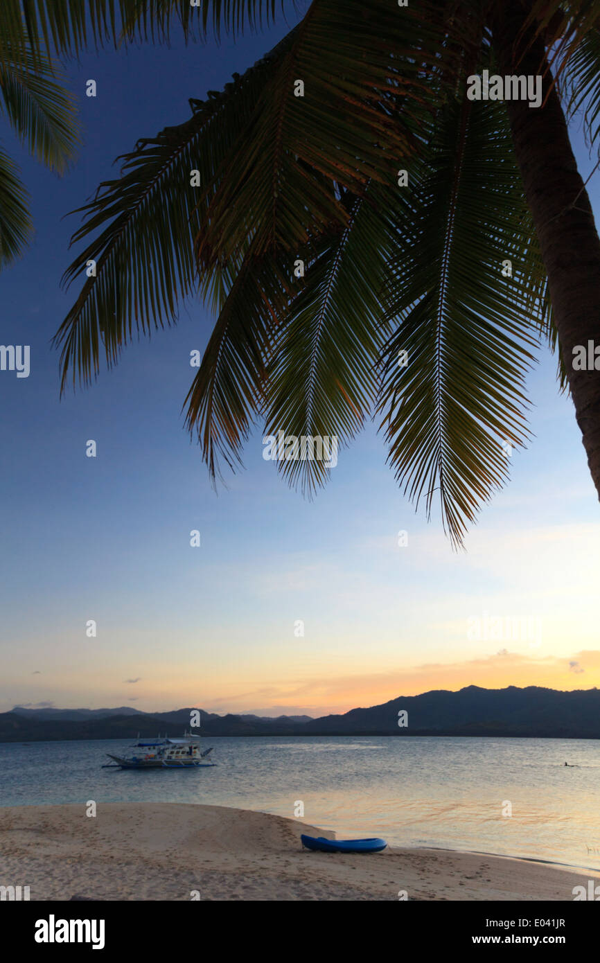 Philippinen, Palawan, Linapacan Group, Daracoton Insel Stockfoto